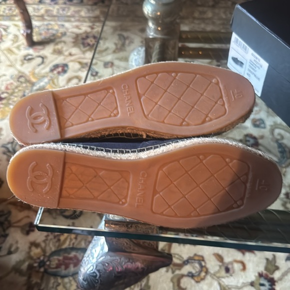 Chanel  espadrilles CHANEL Navy and green  Quilted “NEW”